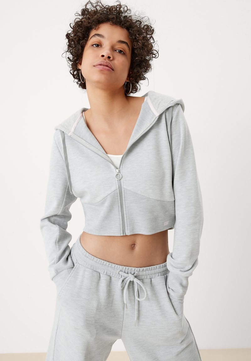 Damen Sweatshirts | QS by s.Oliver Sweatjacke grey melange/grau - HW73314 Damen Sweatshirts | QS by s.Oliver Sweatjacke grey melange/grau - HW73314
