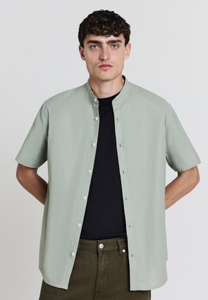 CAMICIA COREANA MISTO LINO - Hemd - salvia