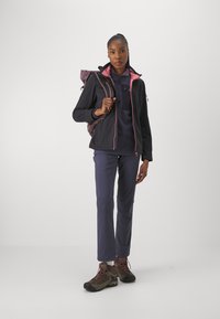 CMP WOMAN JACKET ZIP HOOD - Softshell jakker - antracite/orchidea