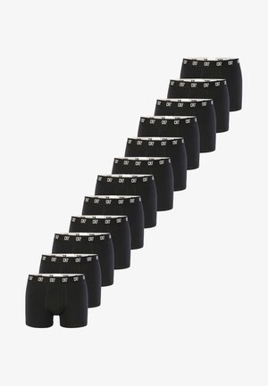 Svarta bomullsboxershorts med elastisk CR7-märkt midjeresår, med en åtsittande design och enhetlig längd över flera plagg.