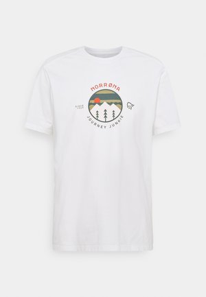 JOURNEY - T-shirt med print - pure white