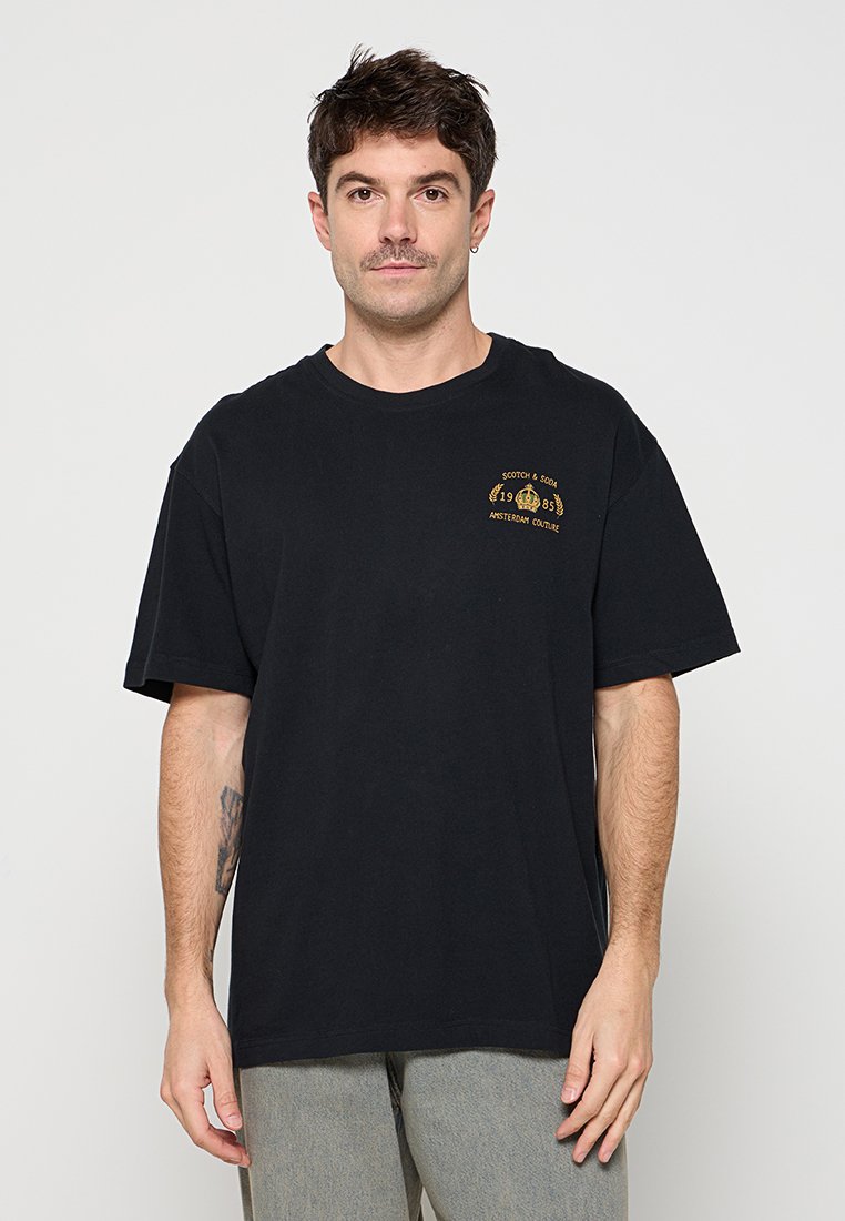 Scotch & Soda T-shirt print antraciet