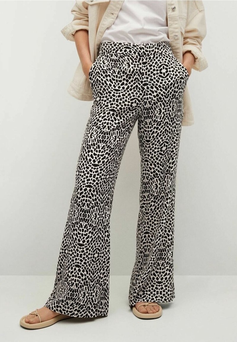 Mango Stoffhose - black