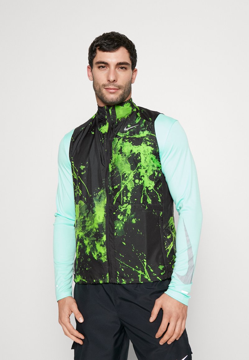 Nike Performance RUN VEST Smanicato action green/silver/grigio