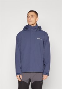 Jack Wolfskin - TRAILTIME - Vodoodporna jakna - midnight sky Miniaturna slika 1