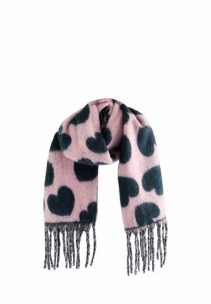 HEART PRINT HEAVYWEIGHT - Sjal / Tørklæder - navy/pink
