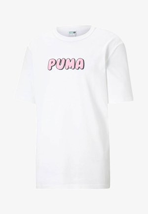 Puma, T-shirt con stampa - white