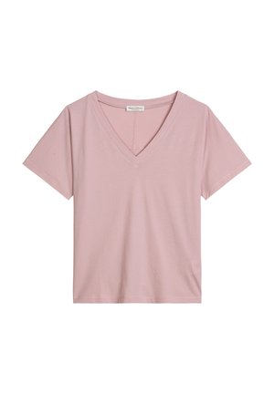 Marc O'Polo, T-SHIRT, SHORT SLEEVE, V NECK - T-shirt basic - mild rose