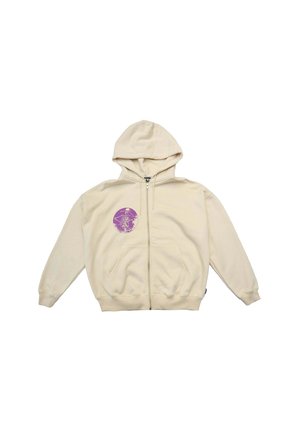 Felpa con zip - crema