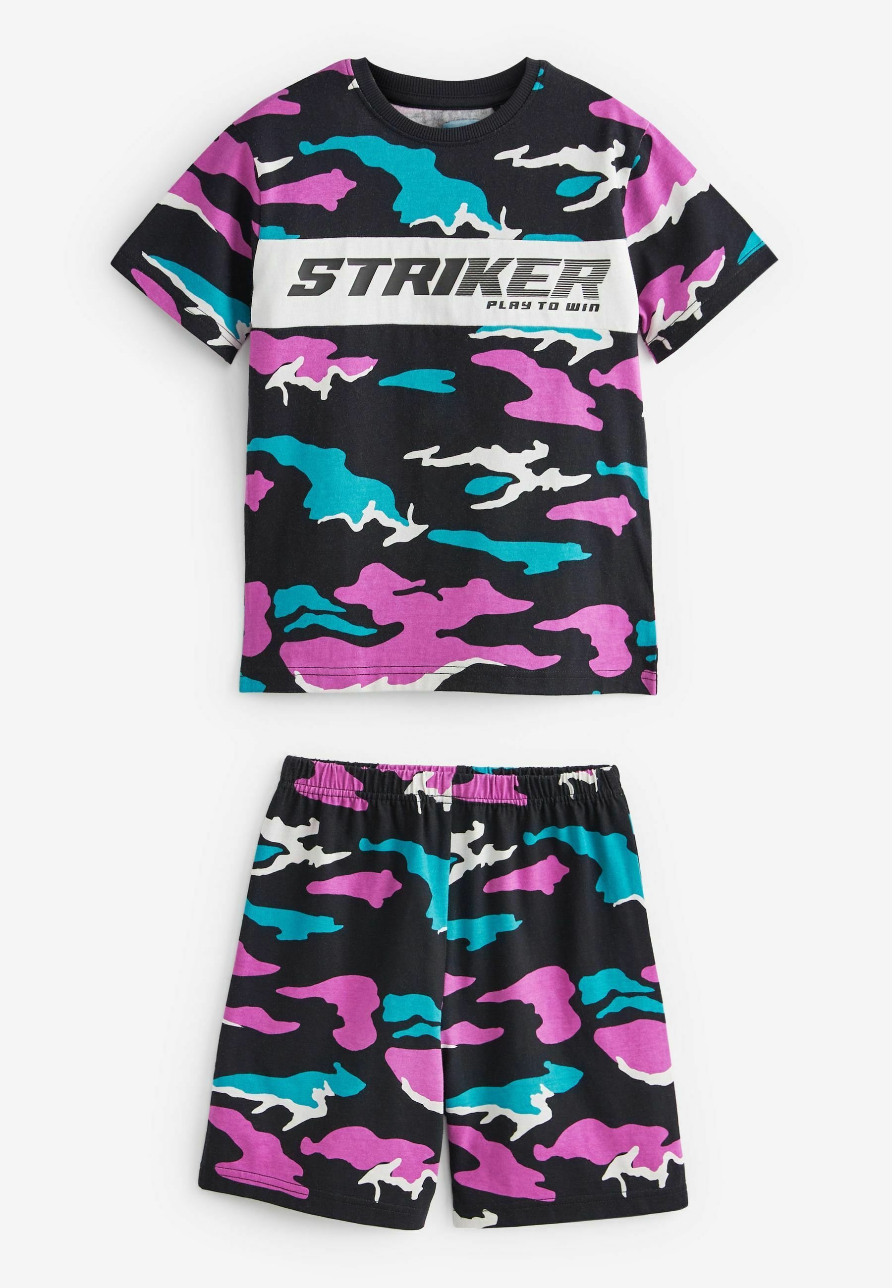 Next 2 PACK - Pijama - purple green camo football/verde - Zalando.es