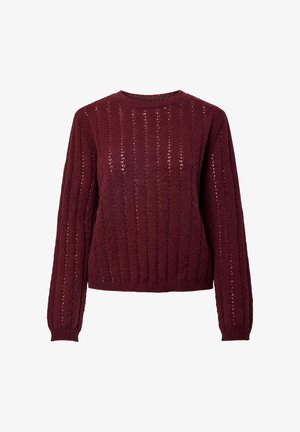 Pieces, KNITTED JUMPER PCADA - Pullover - winetasting