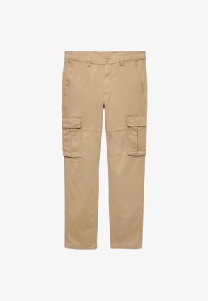 Marks & Spencer, STRAIGHT FIT CARGO TROUSERS. - Cargohose - fawn