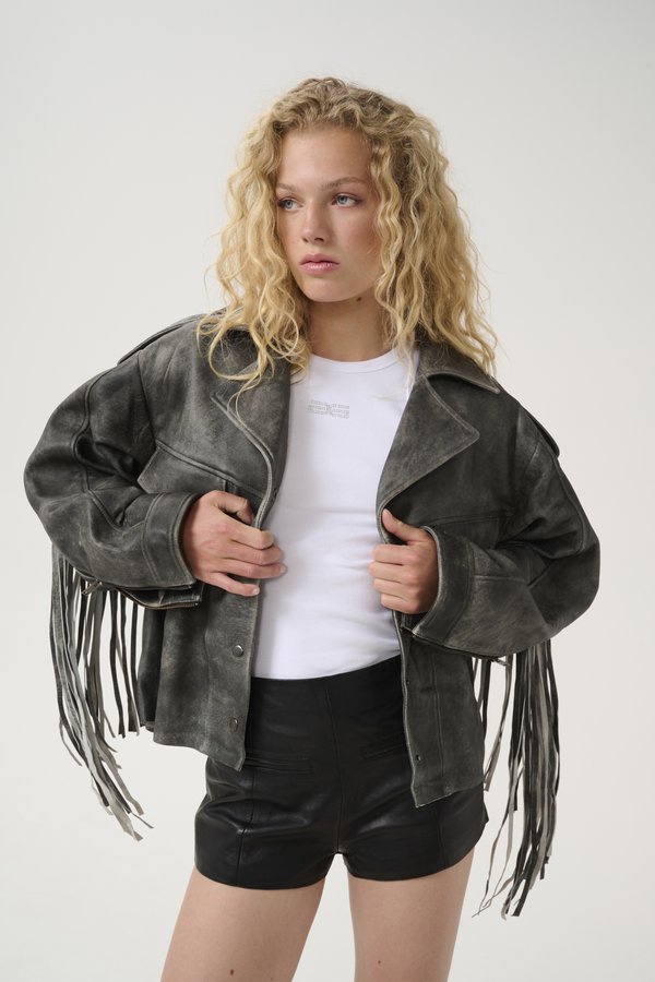 JAGGY - Leather jacket