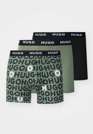 DESIGN 3 PACK - Boxers - khaki/black/white