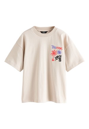 Next, SHORT SLEEVE GRAPHIC - T-shirt imprimé - stone tropical embroidery