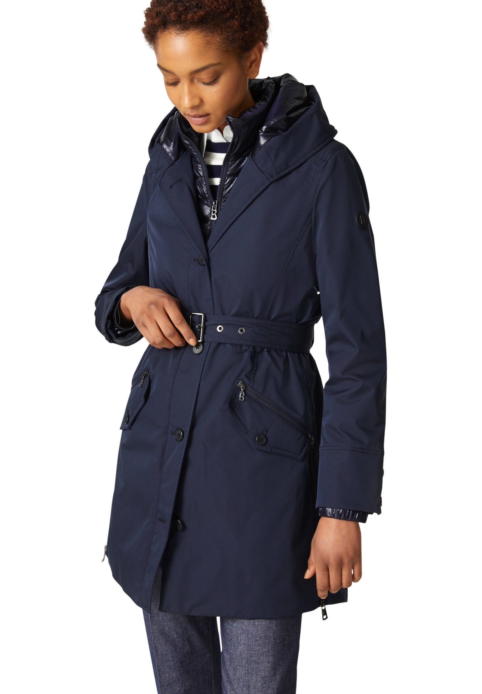 Zalando Bogner Daunenmantel Dunkelblau Bogner Mantel Damen Blau