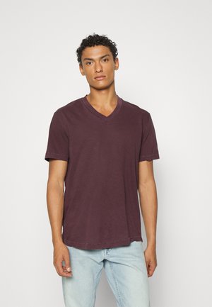 CLEAR V NECK - T-paita - mauve