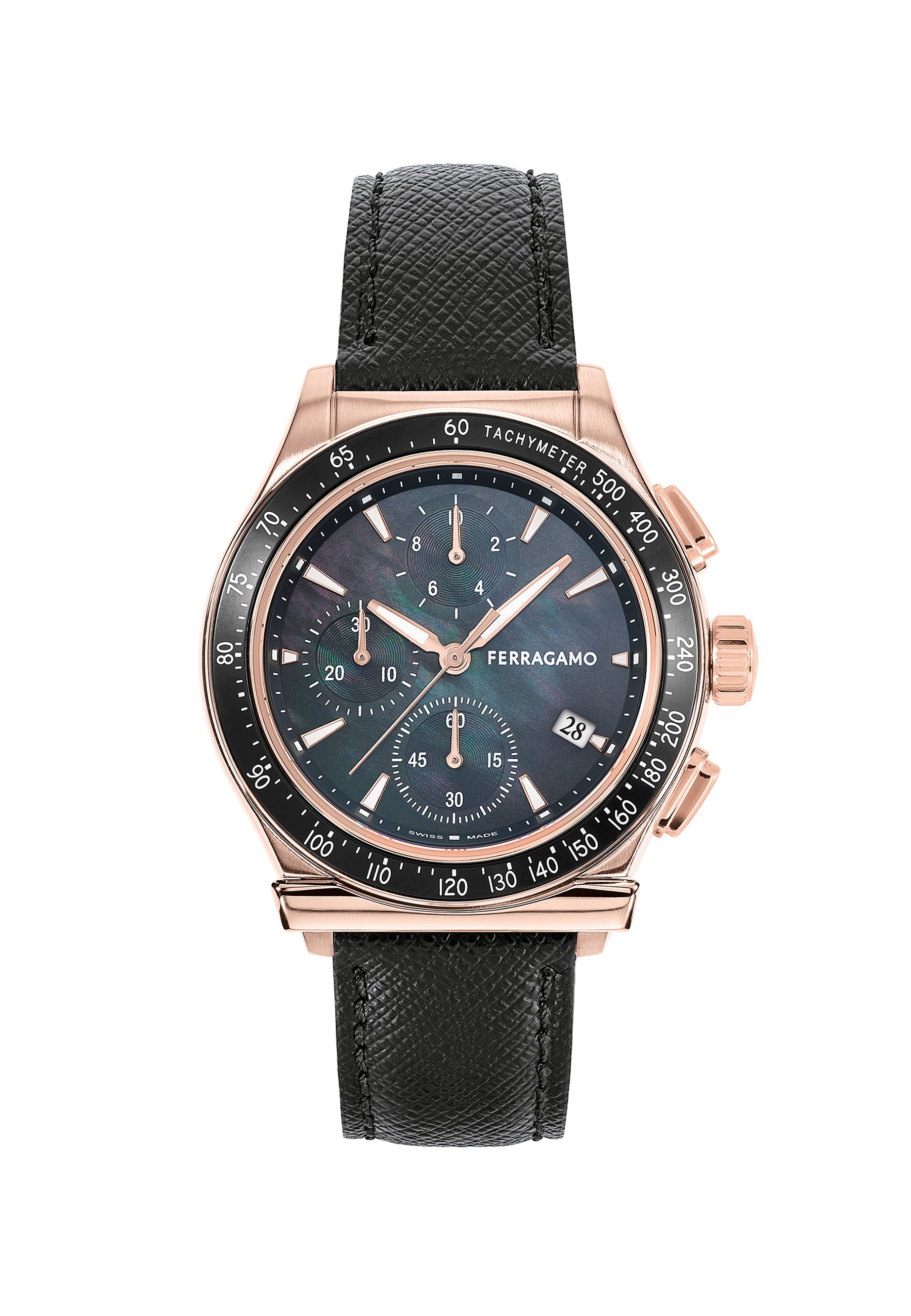 Leather Ferragamo Chronograph Watch FERRAGAMO CHRONO LADY Watch