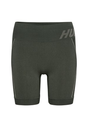 Hummel CHRISTEL SEAMLESS - Leggings - climbing ivy seagrass melange