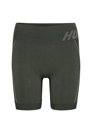 Hummel CHRISTEL SEAMLESS - Legginsy - climbing ivy seagrass melange