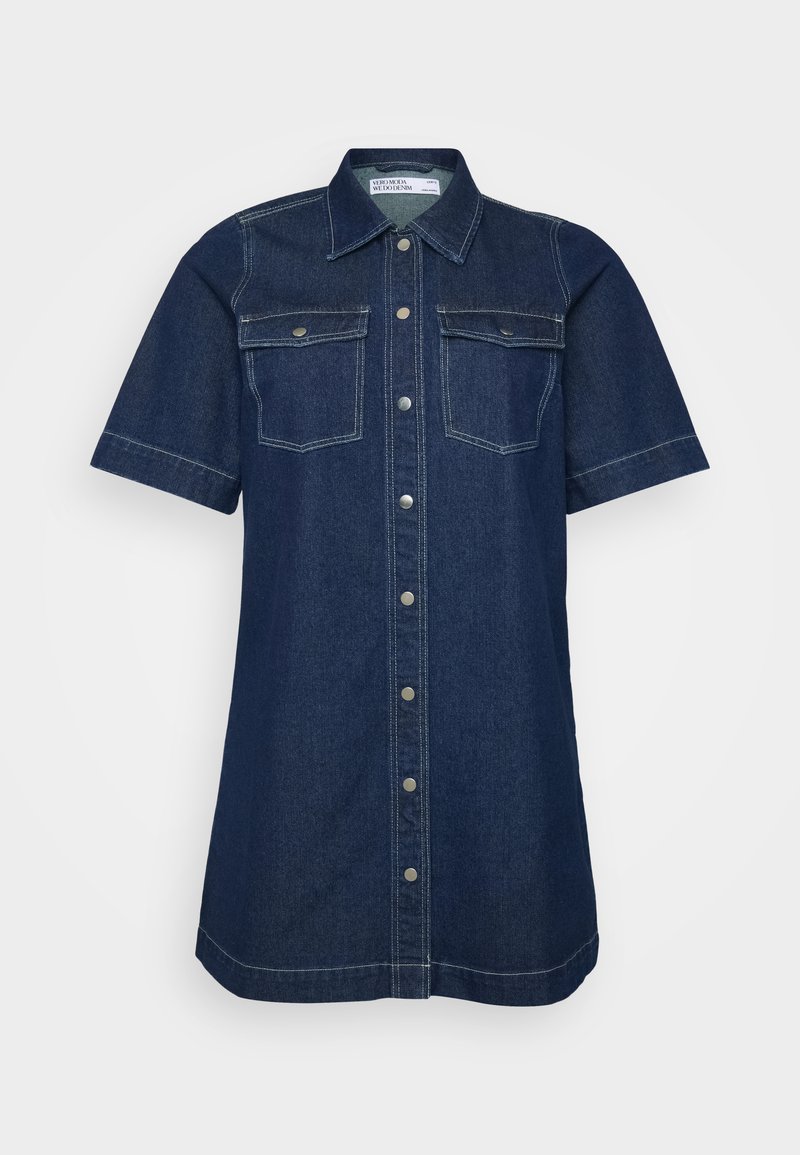 Vero Moda Curve Robe en jean bleu