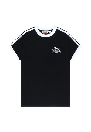 Lonsdale, LONSDALE HERREN T-SHIRT NORMALE PASSFORM CRAIGTOWN - Camiseta estampada - black white