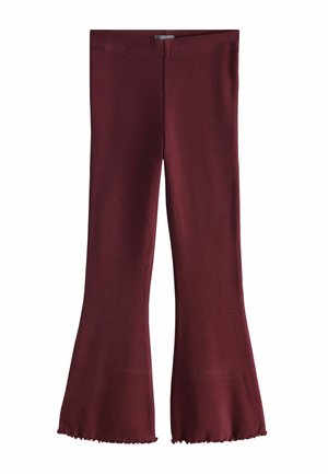 Next, RIB FLARE LEGGINGS.  - REGULAR FIT - Leggings - burgundy red
