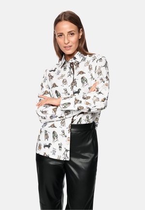 Button-down blouse - white