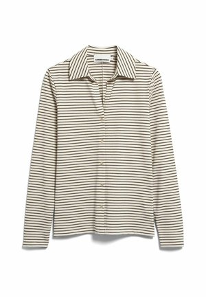 ARMEDANGELS, NALAANNIA STRIPE - Button-down blouse - oatmilk-black