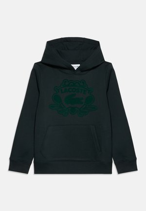 Lacoste, FLOCKED GRAPHIC UNISEX - Hættetrøje - dark green