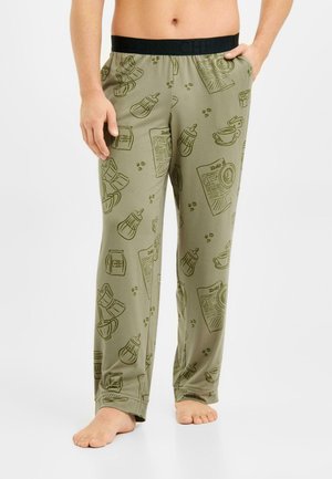 DAILY GRIND - Pyjamabroek - khaki
