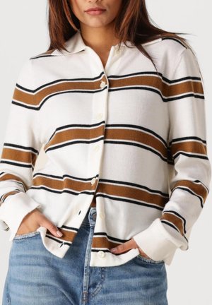 SLFTHEA LS BUTTON COLLAR NECK. - Cardigan - egret