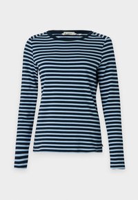 STRIPED INTERLOCK  - Topper langermet - tonal blue