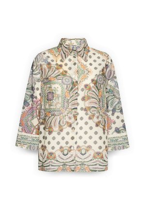 Elena Mirò, CAMICIA STAMPATA CON MANICHE TRE QUARTI - Overhemdblouse - beige