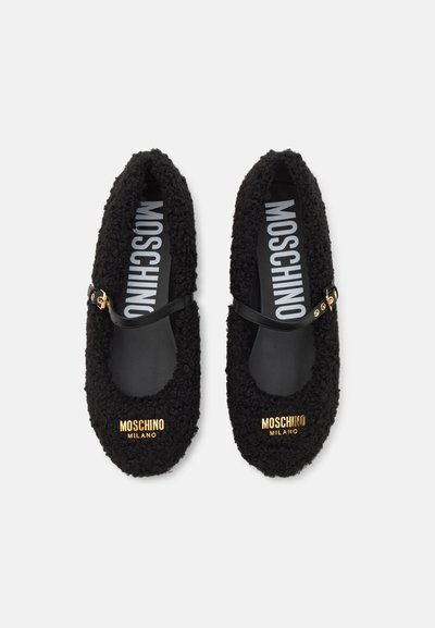 MOSCHINO Balerinke s trakom oko gležnja - nero