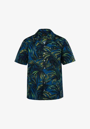 JP1880, SHIRT, SHORT SLEEVE, ALL-OVER PRINT, CUBA COLLAR, CUBA FIT - Hemd - marine