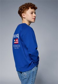 Tommy Hilfiger FLAG RELAXED UNISEX - Sweatshirt - wedge blue