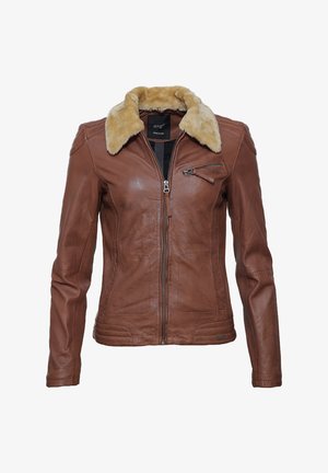 Maze MORELIA - Veste en cuir - brown