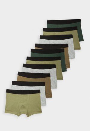 10 PACK - Calças - mottled light grey/green/dark green