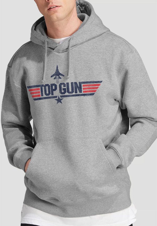 TOP GUN LOGO GREY - Kapuzenpullover