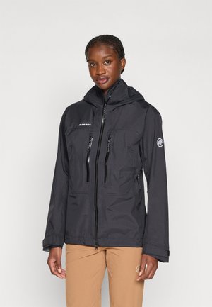 TAISS HOODED JACKET WOMEN - Hardshell-jakke - black