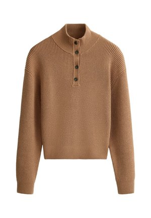 OYSHO, Pullover - dark camel
