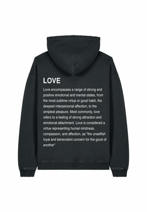 LOVE DEFINITION OVERSIZED  - Hoodie - washed black