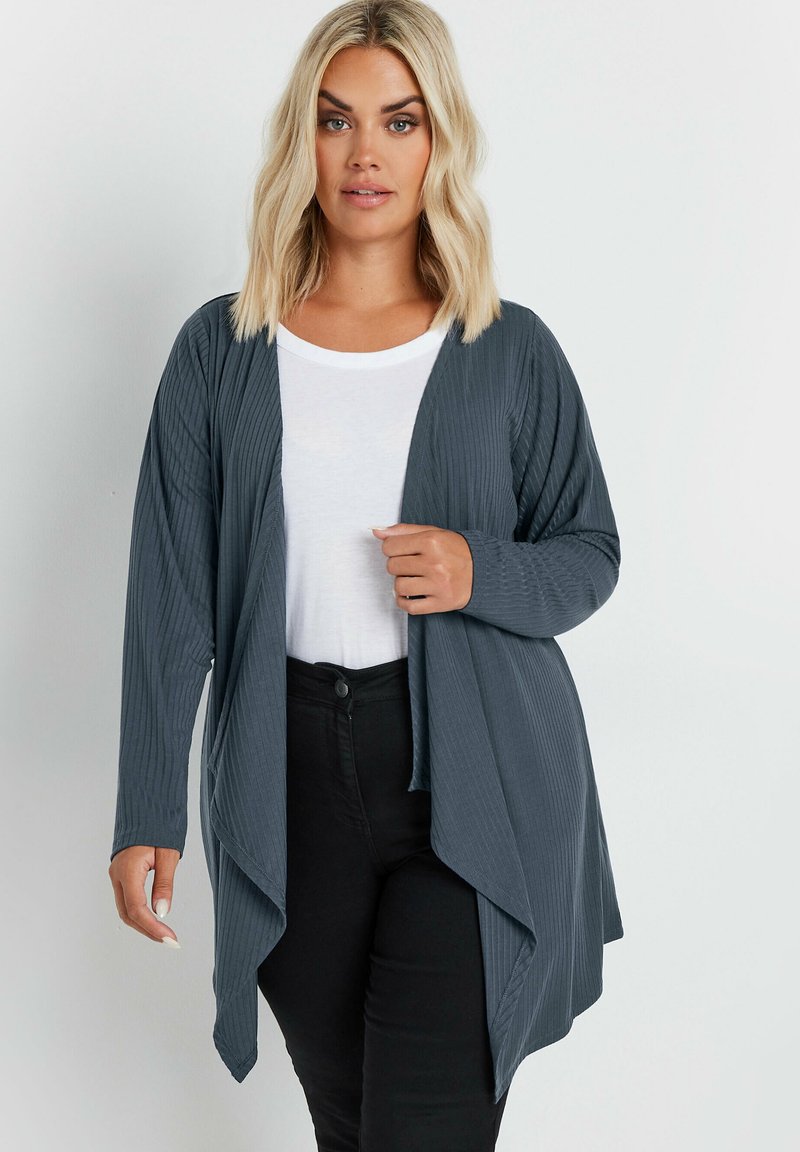 Yours Clothing WATERFALL - Kofta - blue