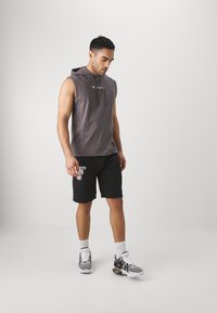 New Era NBA BROOKLYN NETS SCRIPT SHORTS - Squadra - black/white
