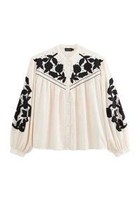 Monoprix MANCHES LONGUES DÉTAILS BRODERIE - Blouse - crayeux