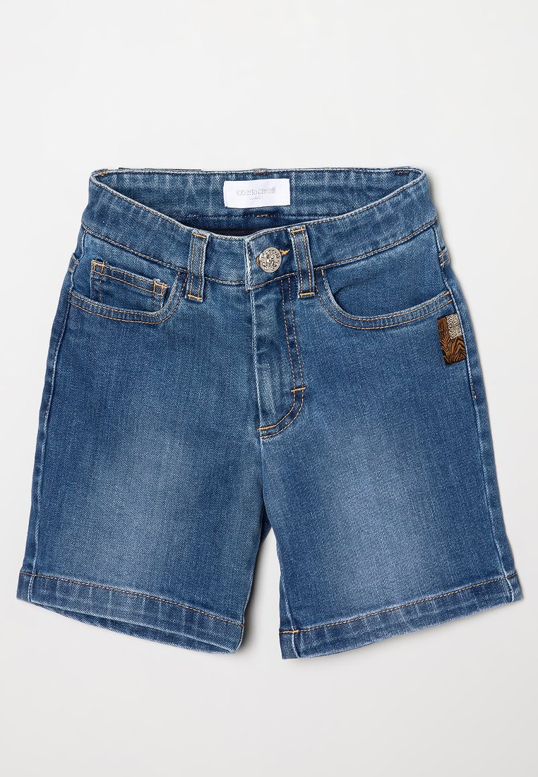 Roberto Cavalli Junior Jeansshort blauw Roberto Cavalli Junior Jeansshort blauw