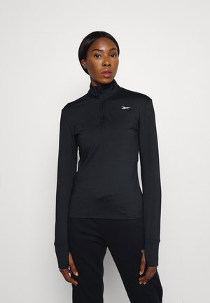 RUN 1/4 ZIP - Topper langermet - black