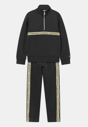 LOGO TAPE ZIP-UP SET - Tuta - black