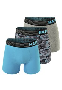 Happy Shorts 3ER PACK RETRO - Boxerkalsong - camouflage aqua